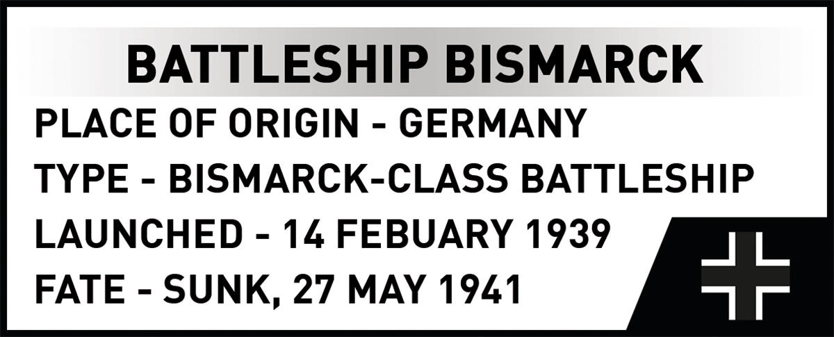 COBI Battleship Bismarck 1:300 (4860) – Großes Schlachtschiff Klemmbaustein Modell mit 3204 Teilen