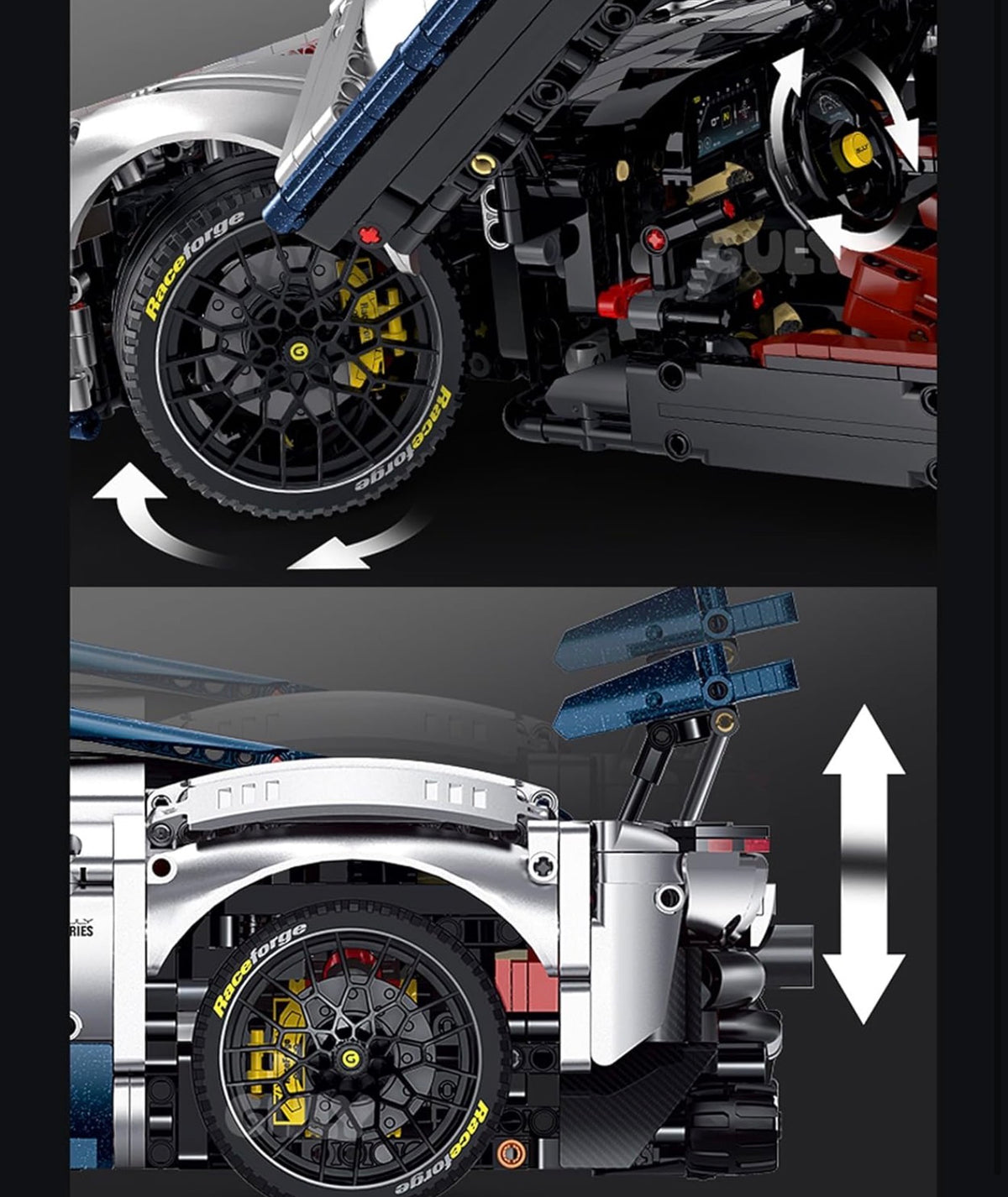 Guly Supercar F80 10656 Klemmbaustein-Set | Static Set