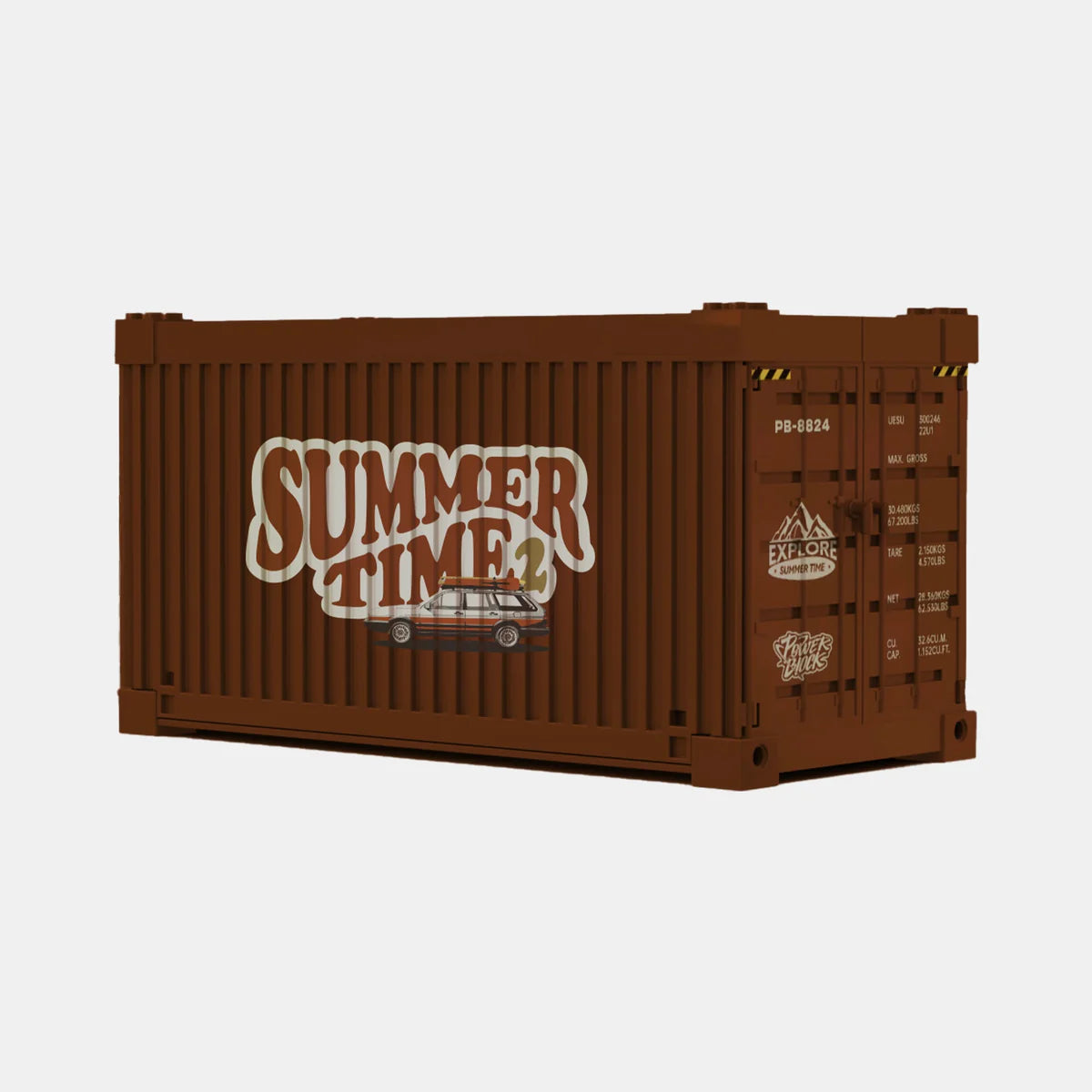 PowerBuild 80s German Wagon Sleeper – 457 Pieces Retro Estate Model | 1:32 Building Blocks