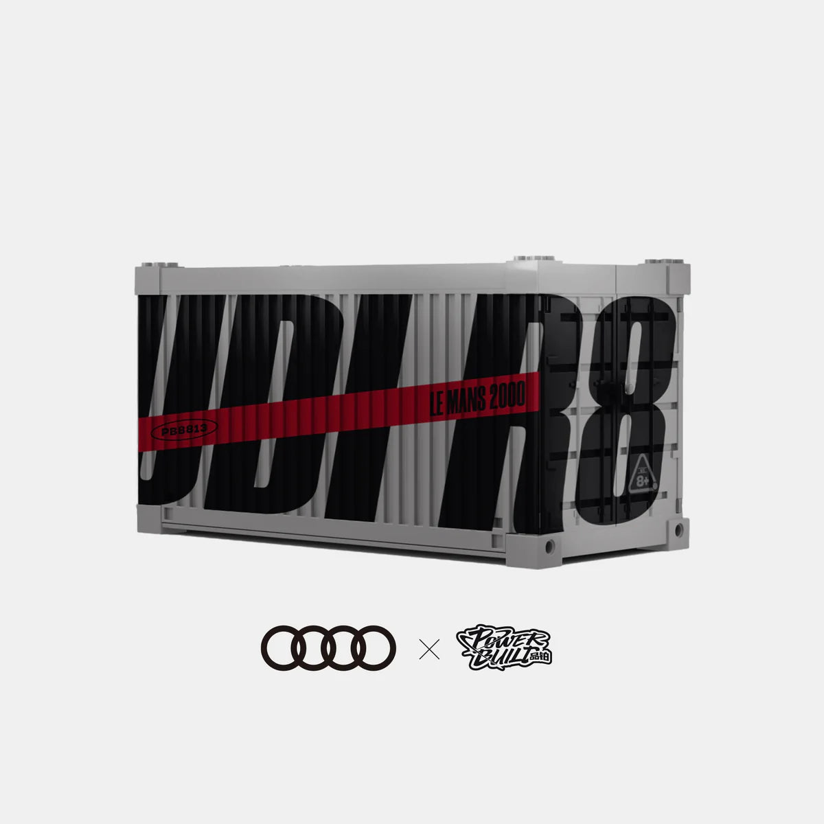 PowerBuild Audi R8 Le Mans 2000 – 1:32 Building Block Race Car | Detailed Sports Car Model