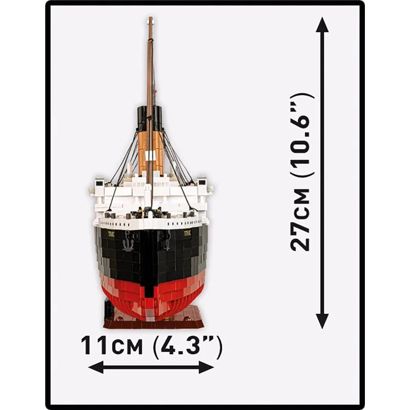 COBI 1686 RMS Titanic 1:300 Klemmbaustein Schiff – 3260 Teile Sammler Modell mit Ständer