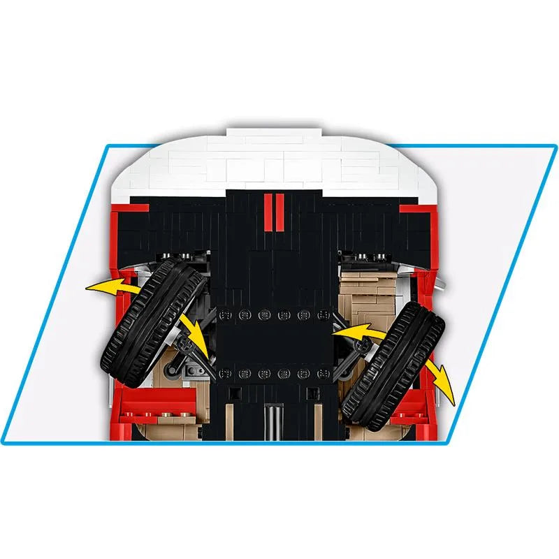 COBI 24361 Volkswagen T2 Camper Van – 2207 Teile Klemmbaustein VW Bulli Wohnmobil 1:12