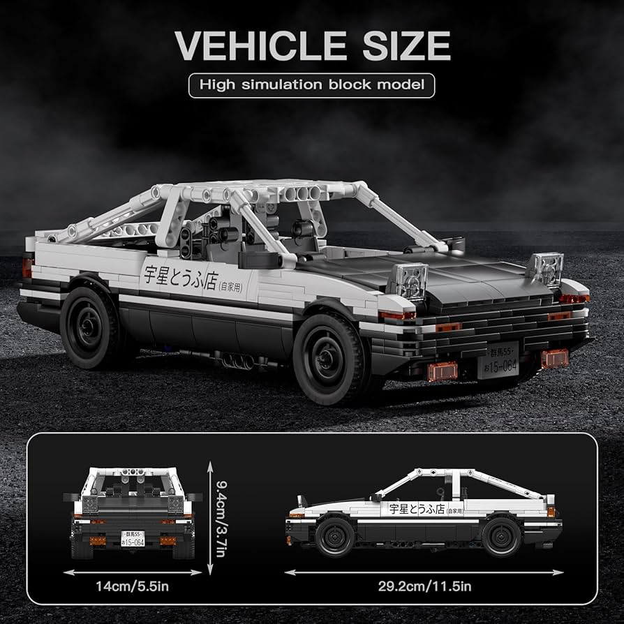 Mould King 15064 AE86 Klemmbausteine Auto 1:12 – 790 Teile Technik Modell Set