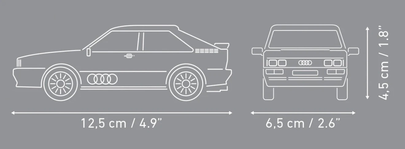 COBI 24664 Audi Quattro 1980 – 79 Teile Klemmbaustein Modellauto
