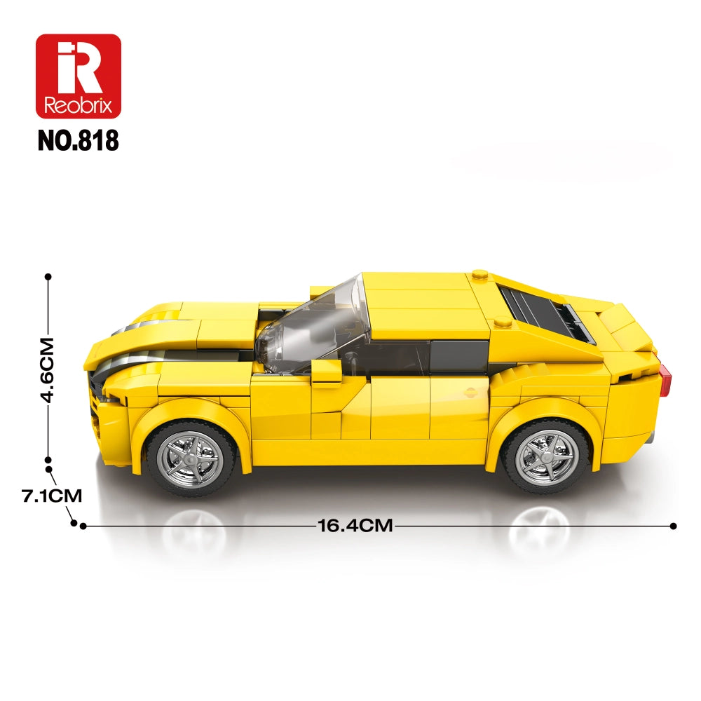Reobrix 818 Chevrolet Camaro Sportwagen 1:24 – 327 Teile US Muscle Car Klemmbaustein Modellauto