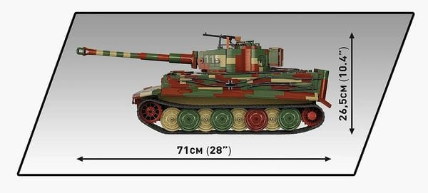 COBI 2807 PzKpfW VI Tiger Ausf. E Executive Edition – 8000 Teile Klemmbaustein-Modell 1:12