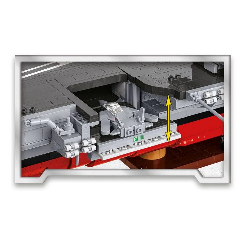 COBI 5922 Top Gun Aircraft Carrier USS Enterprise – 6130 Teile Flugzeugträger Klemmbaustein-Modell 1:300