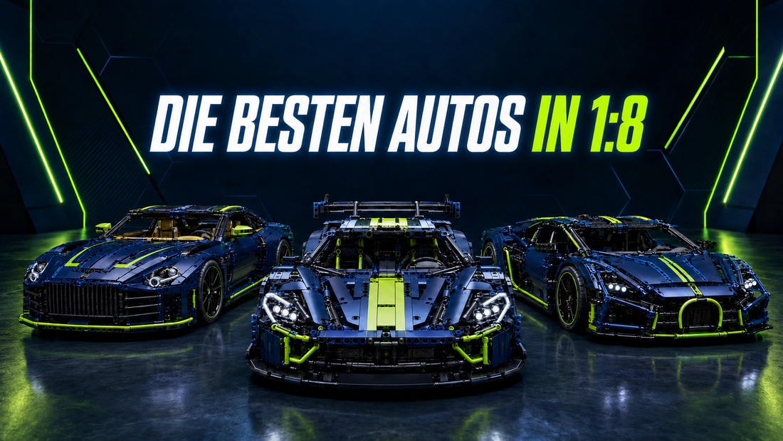 Die besten Klemmbaustein-Autos im Maßstab 1:8 – große Technikmodelle im Vergleich 2026