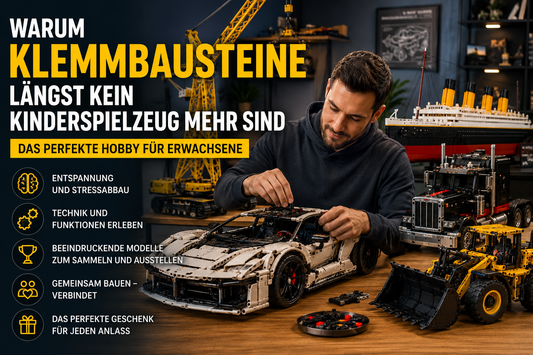 Warum Klemmbausteine für Erwachsene immer beliebter werden – Das perfekte Hobby für Technikfans ⭐