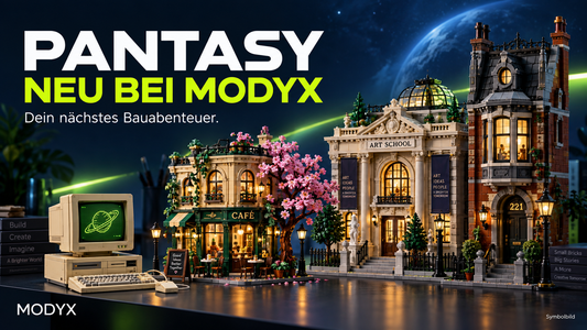 Neu bei MODYX: Pantasy Klemmbausteine für Architektur- und Retro-Fans