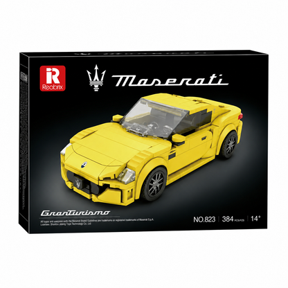 Reobrix 823 Maserati GranTurismo Sportwagen – 384 Teile Klemmbaustein Modellauto