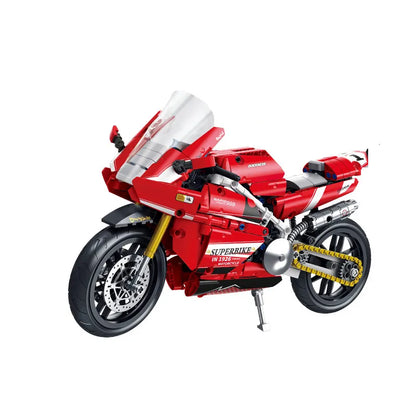 Forange FC9306 Engine-Morph Technic-Set – 594 Teile, Transformer-Modell Motorrad & Roboter, Technic-Klemmbausteine