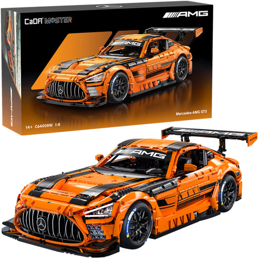 CADA Mercedes AMG GT3 C64008W – 1:8 Klemmbaustein Supercar mit 5466 Teilen | Technik Modell Auto