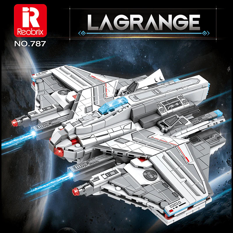 Reobrix 787 Lagrange MQ-25 Stingray Torpedo Bomber – 846 Teile Weltraum-Technic-Klemmbaustein-Set