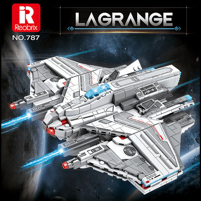 Reobrix 787 Lagrange MQ-25 Stingray Torpedo Bomber – 846 Teile Weltraum-Technic-Klemmbaustein-Set