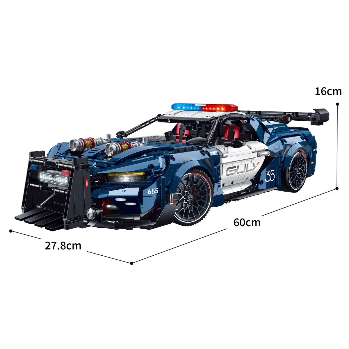 GULY 10655 Interceptor – Polizei-Sportwagen Static | 3.975 Teile