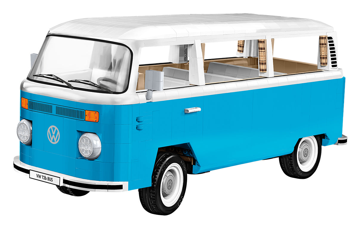 COBI Volkswagen T2b Bus 1:12 (24362) – VW Bulli Klemmbaustein Modell mit 2366 Teilen