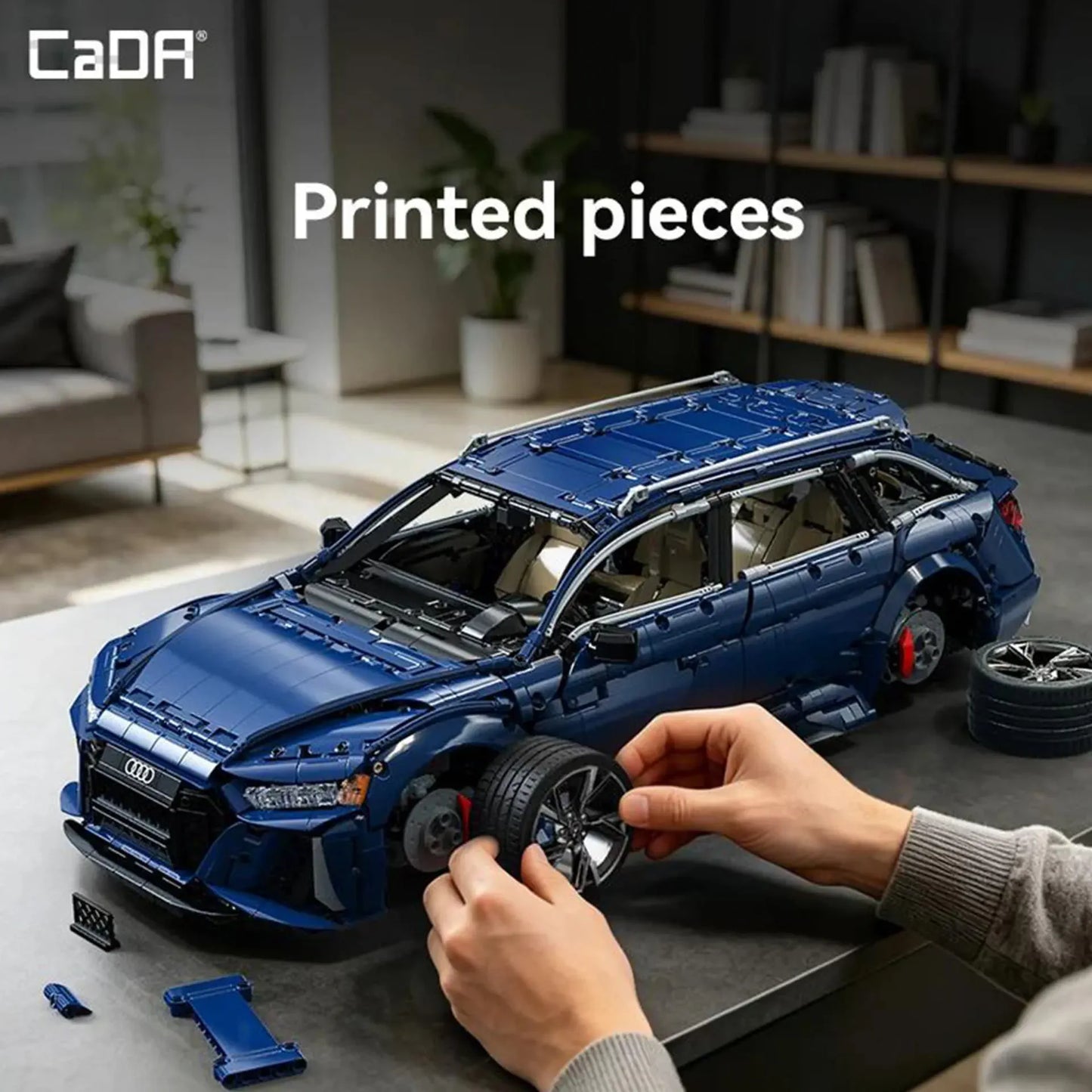 CaDA Audi RS6 Avant C61515W 1:8 | 4.663 Teile