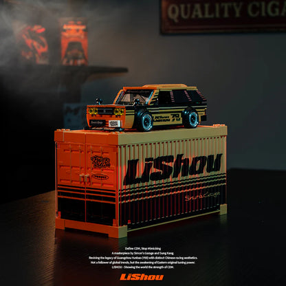 PB8862 Datsun 510 Wagon JDM Klemmbaustein Modellauto | Siman’s Garage Edition mit Displaybox