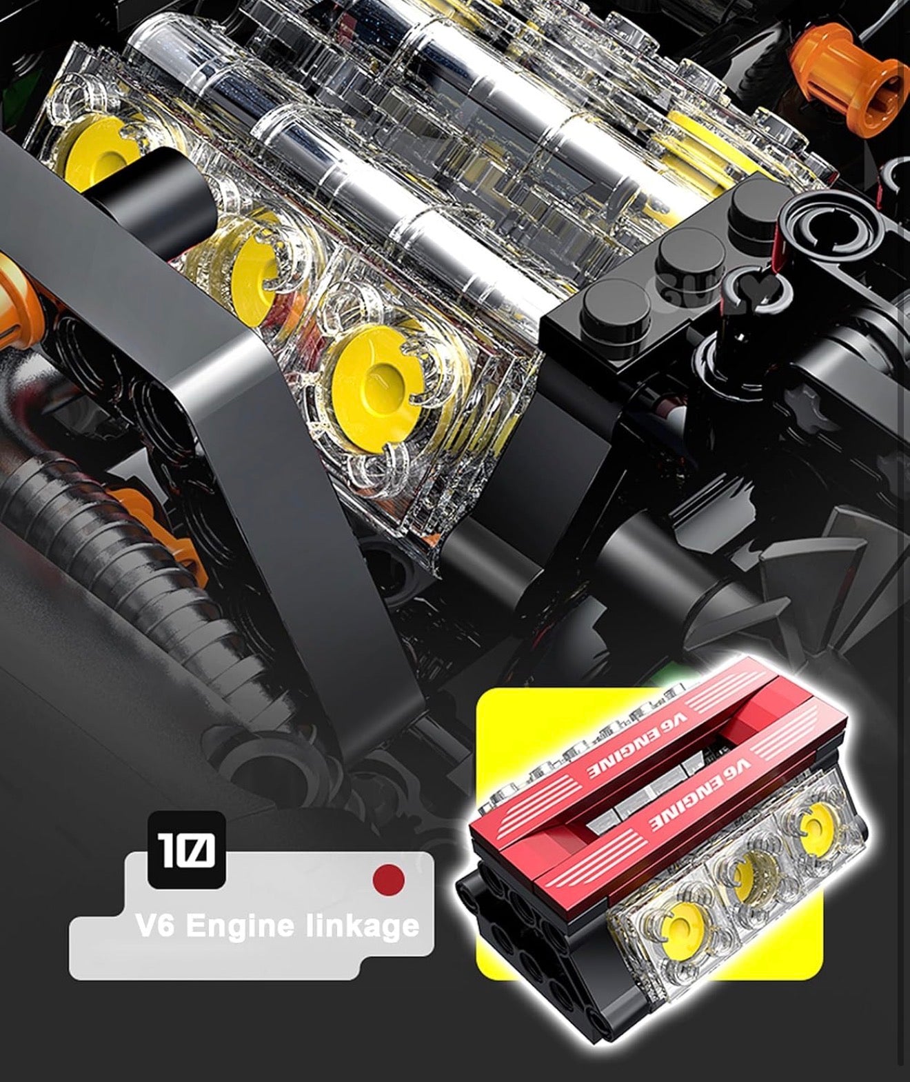 Guly Supercar F80 10656 Klemmbaustein-Set | Static Set