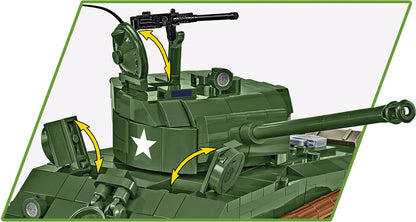 COBI Sherman M4A2E8 „Easy Eight“ Panzer 1:35 (3118) – WWII Klemmbaustein Set mit 865 Teilen