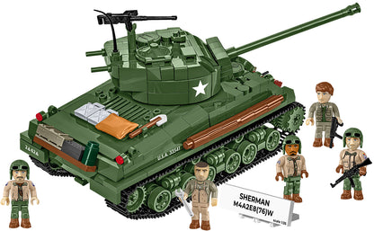 COBI Sherman M4A2E8 „Easy Eight“ Panzer 1:35 (3118) – WWII Klemmbaustein Set mit 865 Teilen