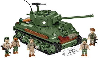 COBI Sherman M4A2E8 „Easy Eight“ Panzer 1:35 (3118) – WWII Klemmbaustein Set mit 865 Teilen
