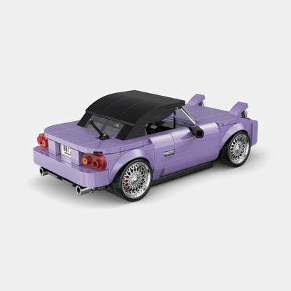 PowerBuild MX-5 Miata 1:24 - 370 Parts Brick Model Car