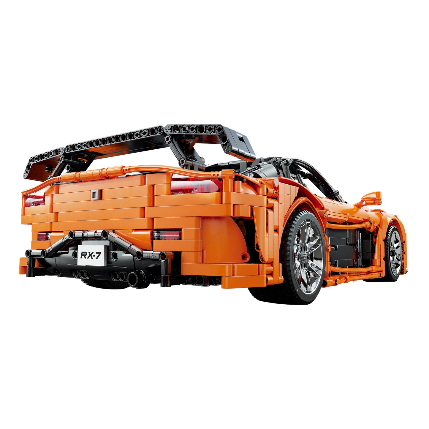 Premium CaDA Mazda RX-7 1:8 Klemmbaustein-Set (3182 Teile) mit RC-Fernsteuerung, LED-Beleuchtung & High-Detail Technik-Modell