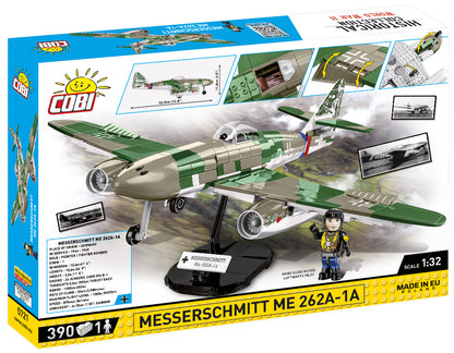 COBI Messerschmitt Me 262 A-1a 1:32 (5721) – Düsenjäger Klemmbaustein Modell mit 390 Teilen
