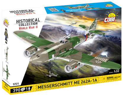 COBI Messerschmitt Me 262 A-1a 1:32 (5721) – Düsenjäger Klemmbaustein Modell mit 390 Teilen