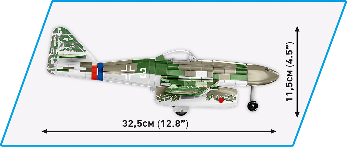 COBI Messerschmitt Me 262 A-1a 1:32 (5721) – Düsenjäger Klemmbaustein Modell mit 390 Teilen