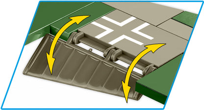 COBI Messerschmitt Me 262 A-1a 1:32 (5721) – Düsenjäger Klemmbaustein Modell mit 390 Teilen