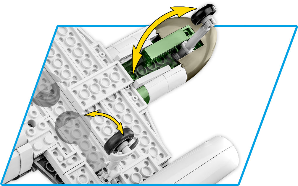 COBI Messerschmitt Me 262 A-1a 1:32 (5721) – Düsenjäger Klemmbaustein Modell mit 390 Teilen
