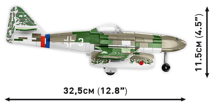 COBI Messerschmitt Me 262 A-1a 1:32 (5721) – Düsenjäger Klemmbaustein Modell mit 390 Teilen