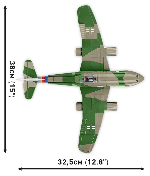 COBI Messerschmitt Me 262 A-1a 1:32 (5721) – Düsenjäger Klemmbaustein Modell mit 390 Teilen