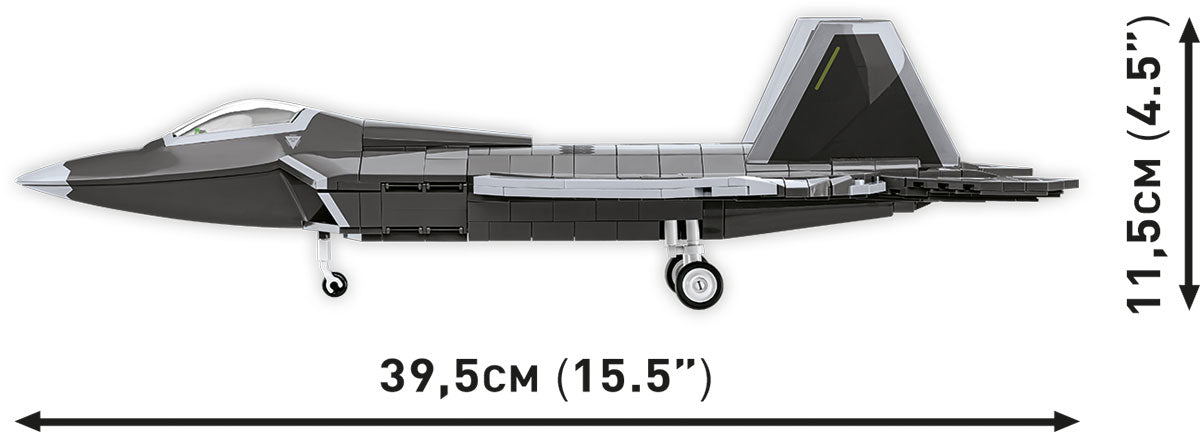 COBI Lockheed F-22 Raptor 1:48 (5855) – Stealth Kampfjet Klemmbaustein Modell mit 695 Teilen
