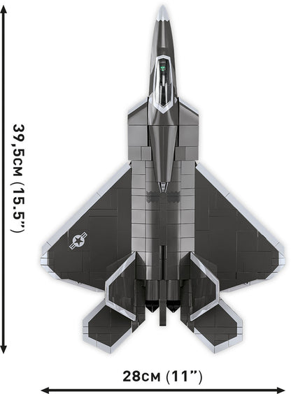 COBI Lockheed F-22 Raptor 1:48 (5855) – Stealth Kampfjet Klemmbaustein Modell mit 695 Teilen