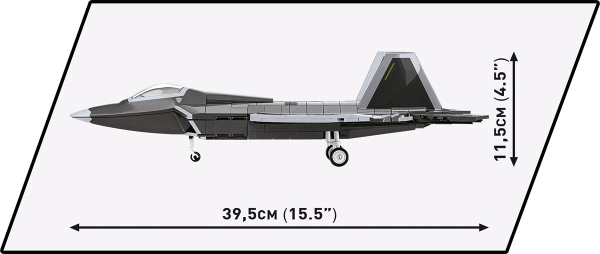 COBI Lockheed F-22 Raptor 1:48 (5855) – Stealth Kampfjet Klemmbaustein Modell mit 695 Teilen