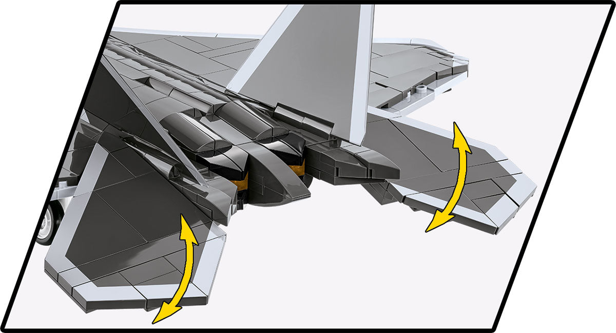 COBI Lockheed F-22 Raptor 1:48 (5855) – Stealth Kampfjet Klemmbaustein Modell mit 695 Teilen