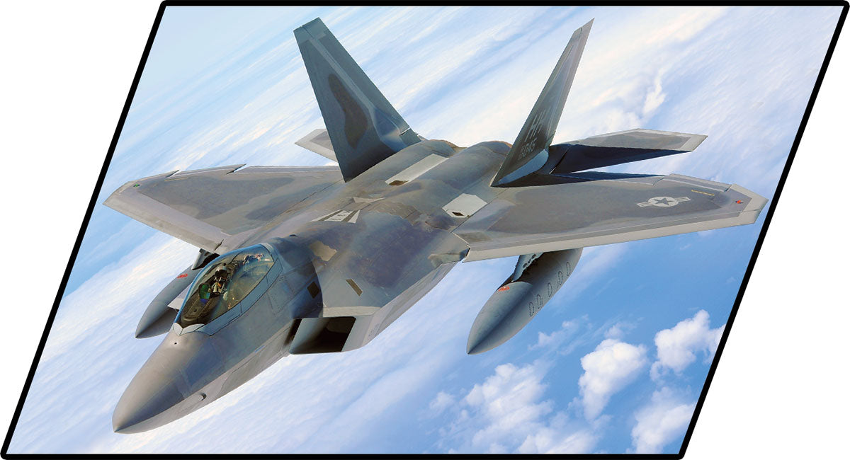 COBI Lockheed F-22 Raptor 1:48 (5855) – Stealth Kampfjet Klemmbaustein Modell mit 695 Teilen