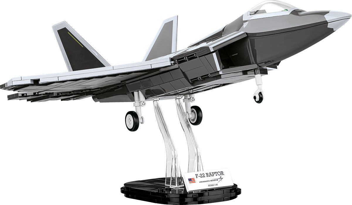 COBI Lockheed F-22 Raptor 1:48 (5855) – Stealth Kampfjet Klemmbaustein Modell mit 695 Teilen