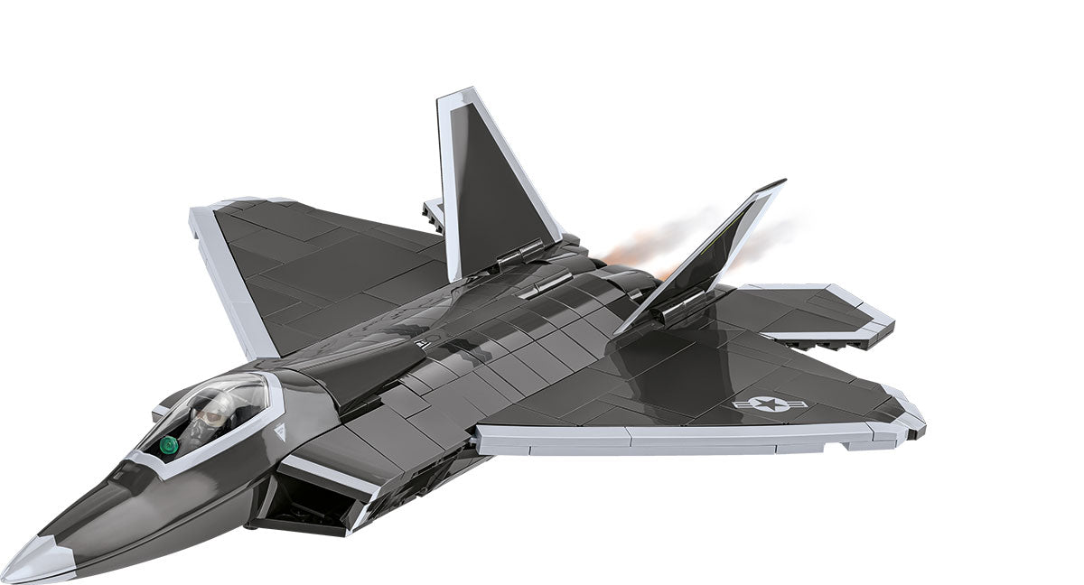 COBI Lockheed F-22 Raptor 1:48 (5855) – Stealth Kampfjet Klemmbaustein Modell mit 695 Teilen
