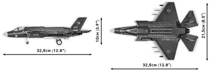 COBI F-35B STOVL Lightning II 1:48 (5857) – Stealth Kampfjet Klemmbaustein Modell mit 610 Teilen