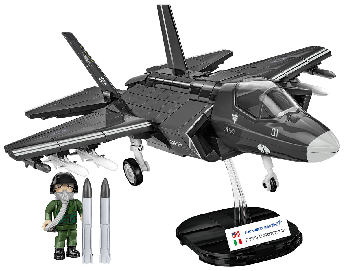 COBI F-35B STOVL Lightning II 1:48 (5857) – Stealth Kampfjet Klemmbaustein Modell mit 610 Teilen