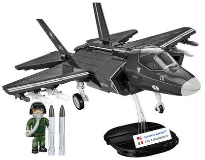 COBI F-35B STOVL Lightning II 1:48 (5857) – Stealth Kampfjet Klemmbaustein Modell mit 610 Teilen