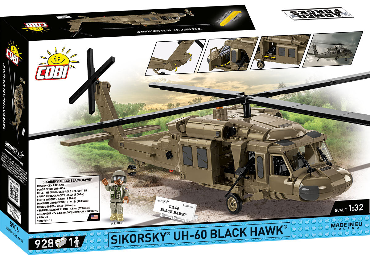 COBI Sikorsky UH-60 Black Hawk 1:48 (5906) – Militärhubschrauber mit 928 Teilen