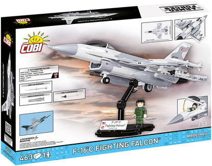 COBI F-16C Fighting Falcon 1:48 (5910) – Kampfjet Klemmbaustein Modell mit 463 Teilen