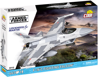 COBI F-16C Fighting Falcon 1:48 (5910) – Kampfjet Klemmbaustein Modell mit 463 Teilen