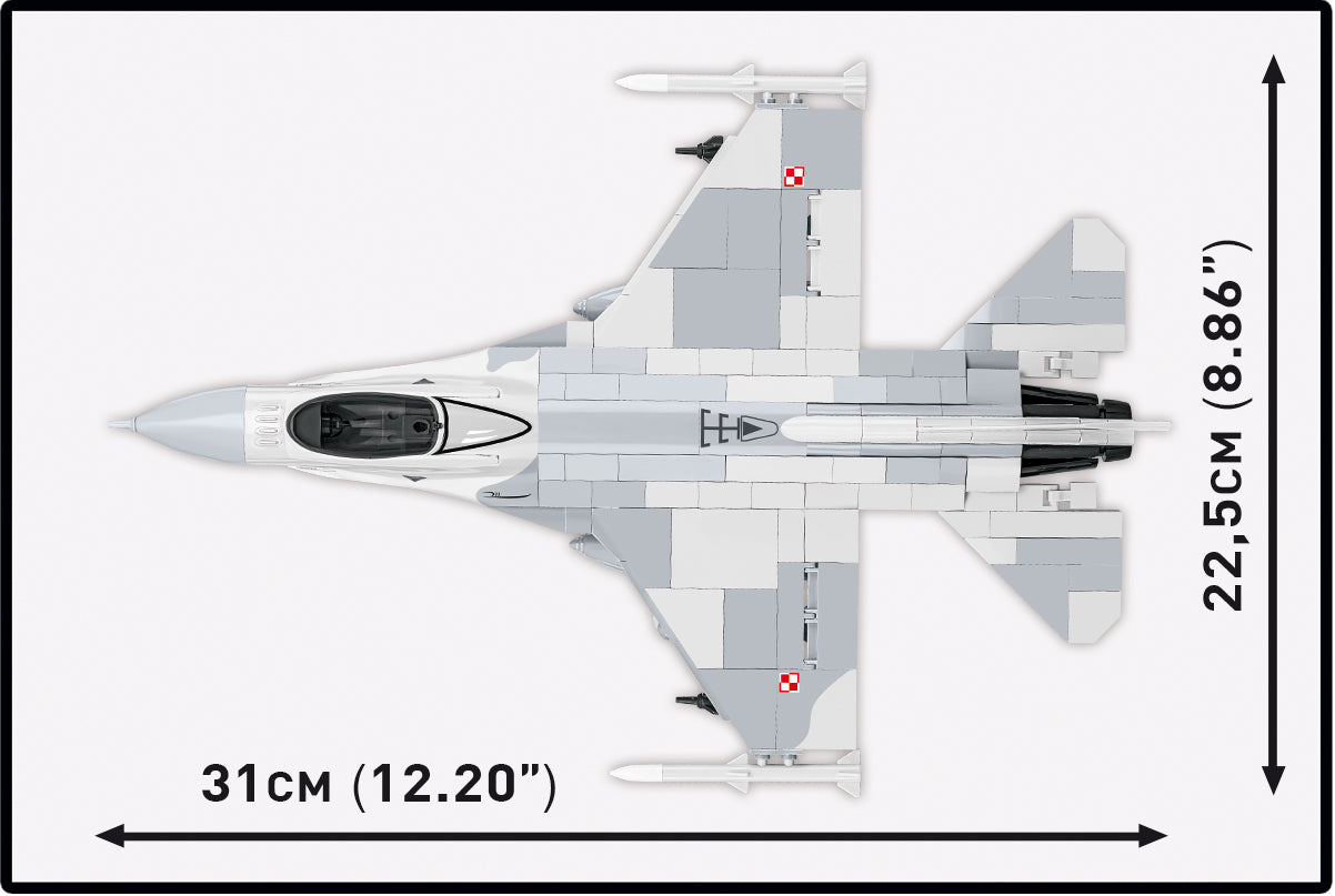 COBI F-16C Fighting Falcon 1:48 (5910) – Kampfjet Klemmbaustein Modell mit 463 Teilen